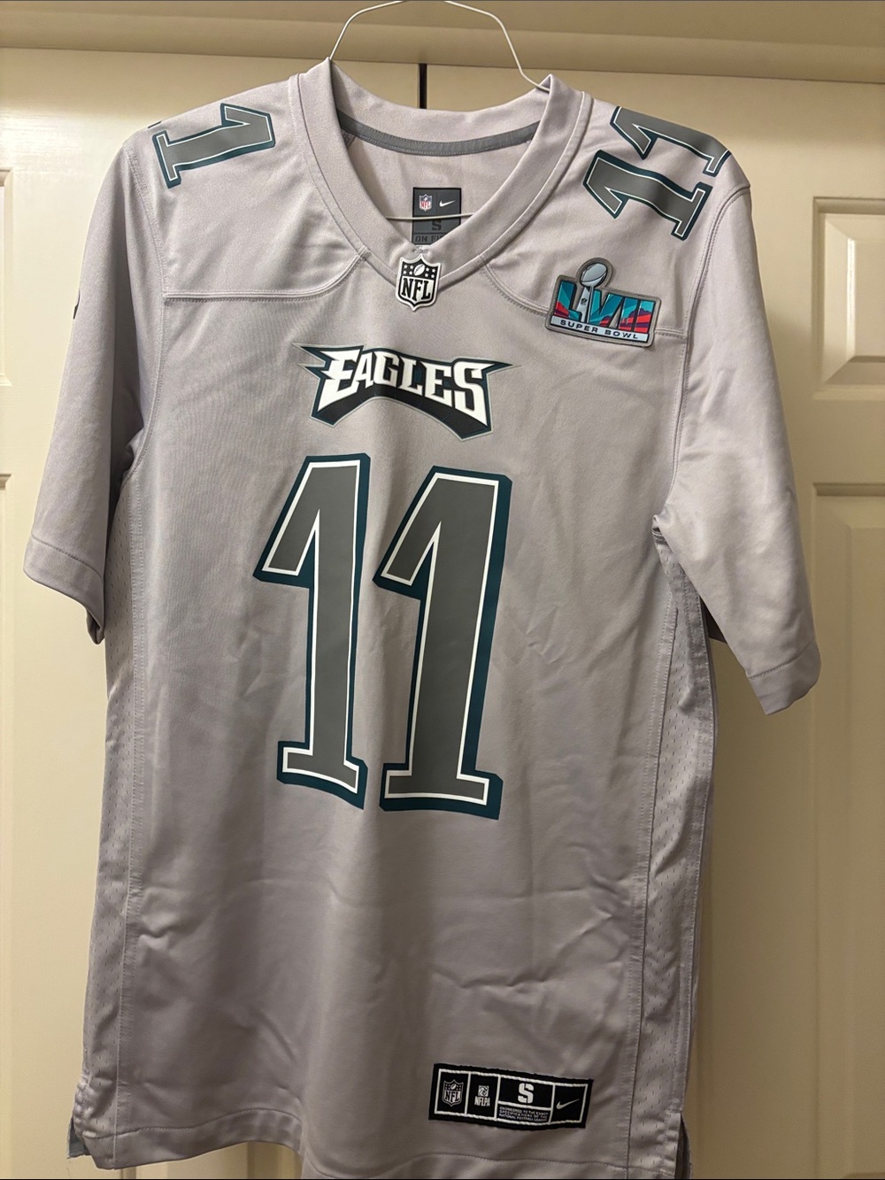 Nike Philadelphia Eagles #11 Gray Football Jersey